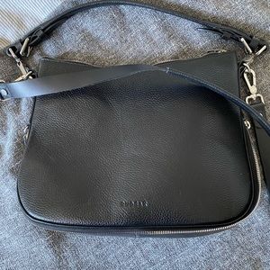 Chic Black Leather Shoulder Bag